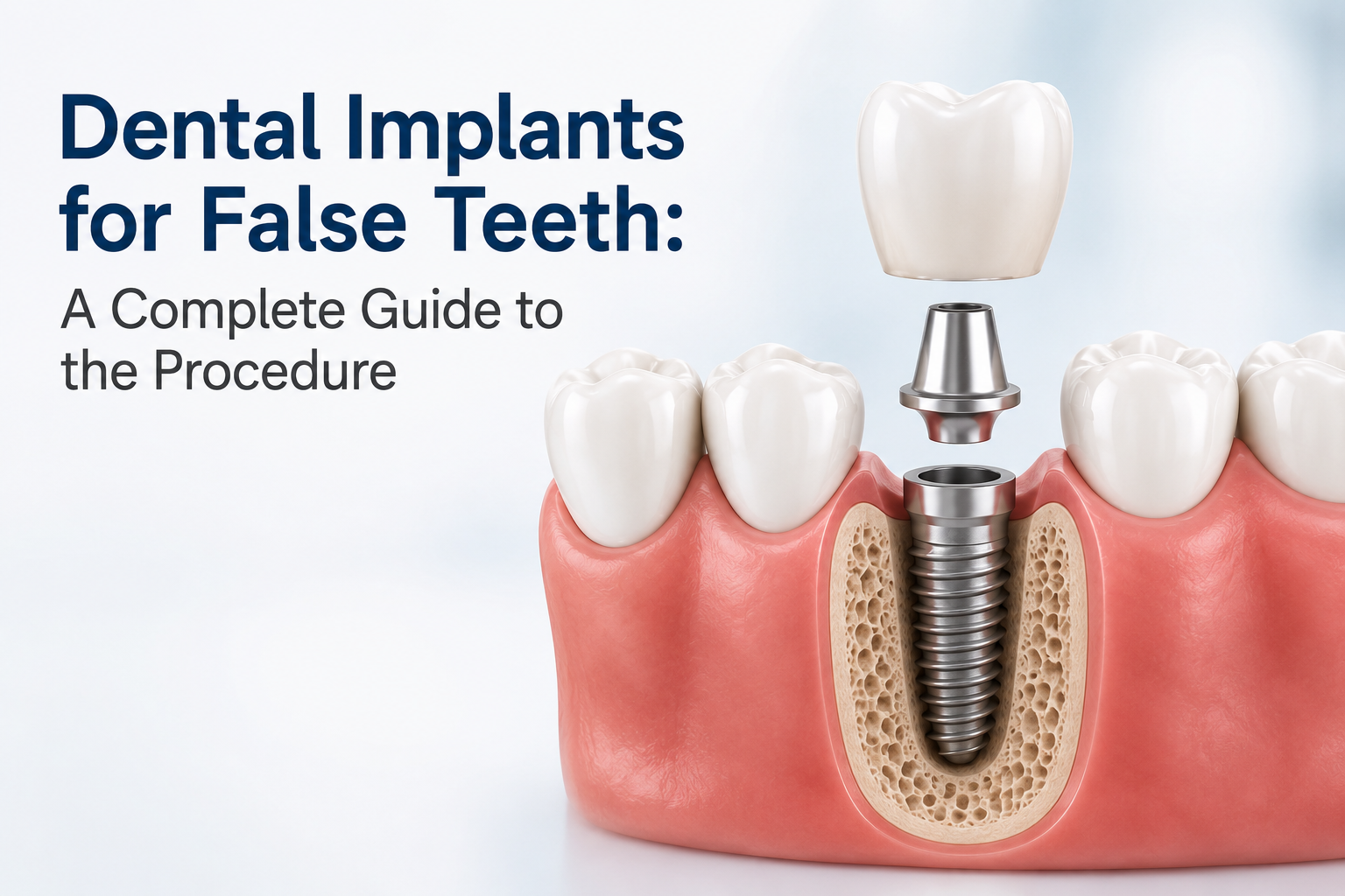 Dental Implants for False Teeth A Complete Guide to the Procedure